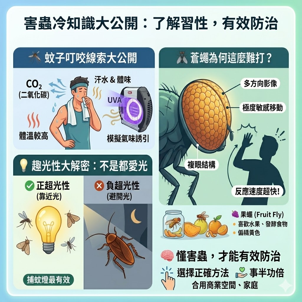 商用捕蚊燈飛蟲誘引原理示意